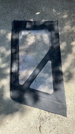 2009 Jeep Wrangler JK 2-Door Passenger Side Soft Top window
