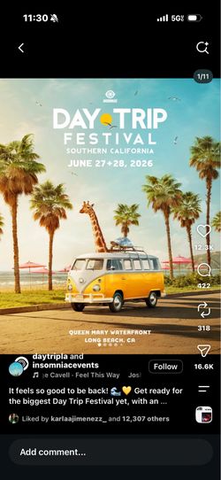Day trip wristbands 200 each