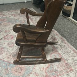 Vintage Child’s Wooden Rocking Chair “Pine wood”