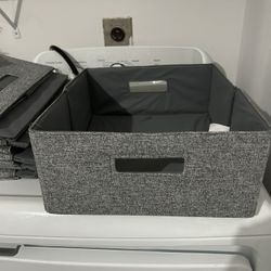 6 Half Cube Storage Organizer Bins 