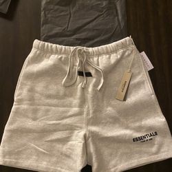 Essentials Fear Of God Light Oatmeal Shorts