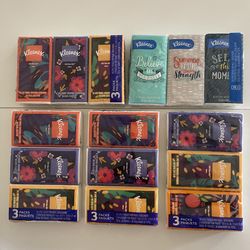 Kleenex On-The-Go Facial Tissues, 3 On-The-Go Packs, 10 Tissues per Pack, 3-Ply (5) Packs For $4