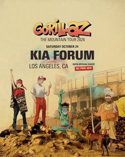 (2) tickets to Gorillaz The Mountain KiA Forum 10/24/25