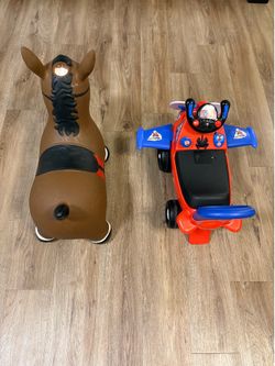 Toy Airplane and horse for babies and toddlers