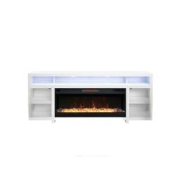 Tresanti Bennett LED TV Console With ClassicFlame Electric Fireplace 