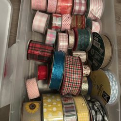 Lot Of Ribbon And Mesh
