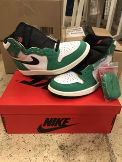 Air Jordan 1 High Luck Green Sz5.5
