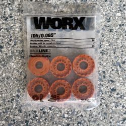 WORX WA0010 10ft. String Trimmer Replacement Spool/line (6 Pack)