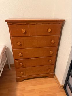 Solid wood dresser