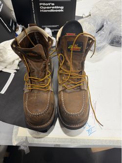 Thorogood steel toe, moc toe boots