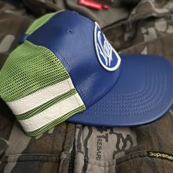 Vanson Supreme Leather Snap Back Hat 