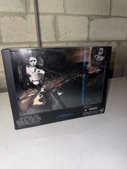 Star Wars Black Series Speeder Bike with Biker Scout
