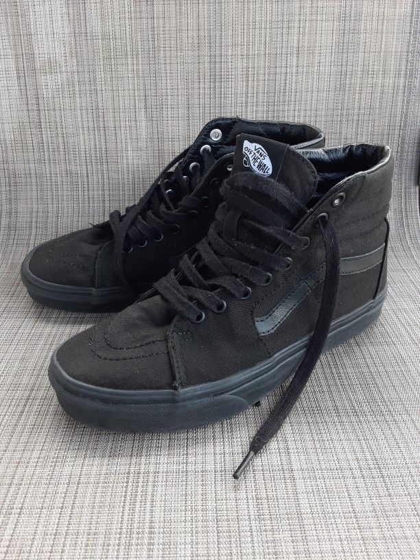 Vans Skate Board Shoes kids CANVAS SK8 HI/Size all black