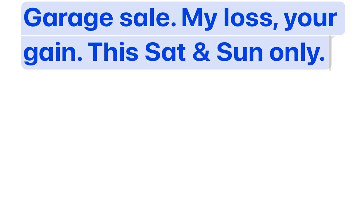 Garage Sale
