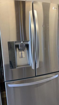 LG 3 Door Stainless Steel Refrigerator 33" Wide With Water and Ice maker
