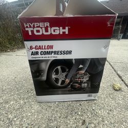 Hyper Tough Black 150 PSI Oil-Free Pancake Air Compressor 6 gal