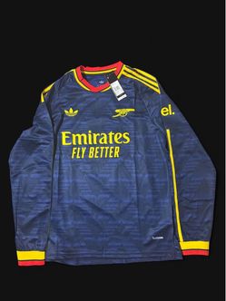 Arsenal  long sleeve fan version sizes small thru 3xl avaiblable