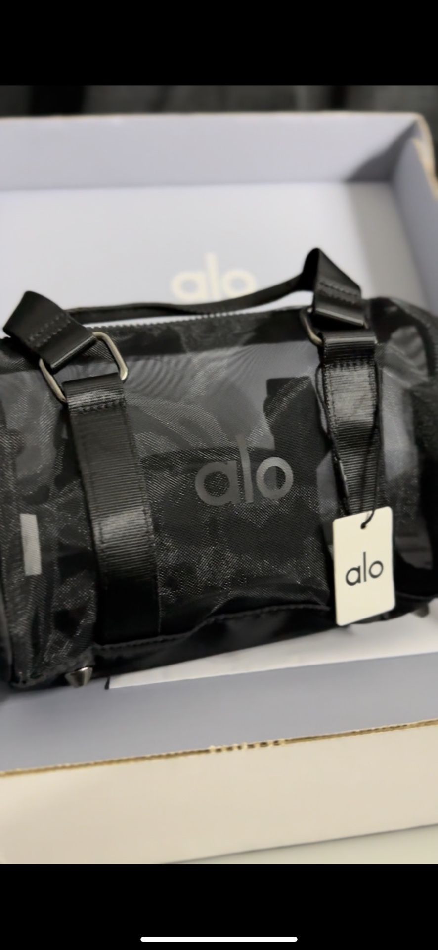Alo Sheer Mini Duffle Bags - Black
