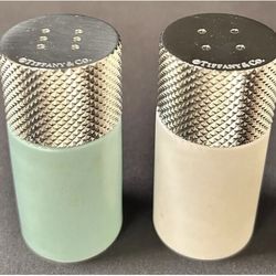 TIFFANY & CO. Fine Bone China Salt & Pepper Shaker Set – Model #13378 – RARE