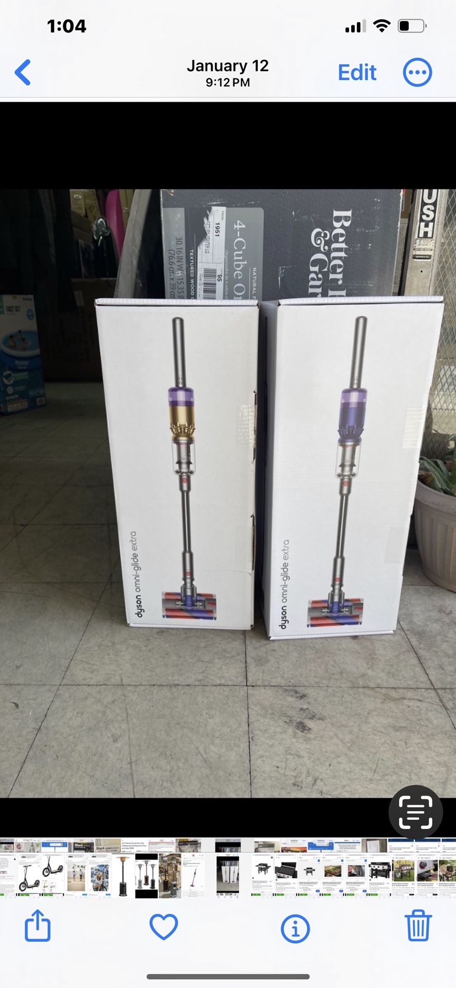 Dyson Vaccum Omni Glide Price X Each