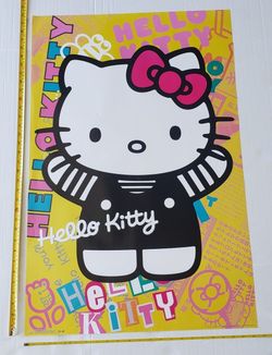 Hello Kitty poster! LIKE NEW--NEVER HUNG OR USED! Large ~34" inches x 22.5" inches