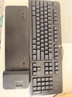 HP keyboard and docking station