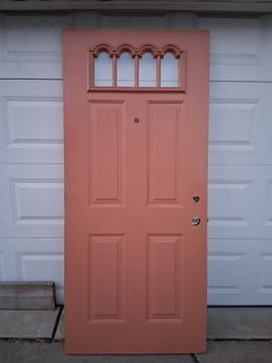 /*/*/*/* STEEL DOOR & CATHEDRAL WINDOWS (113) *\*\*\*\