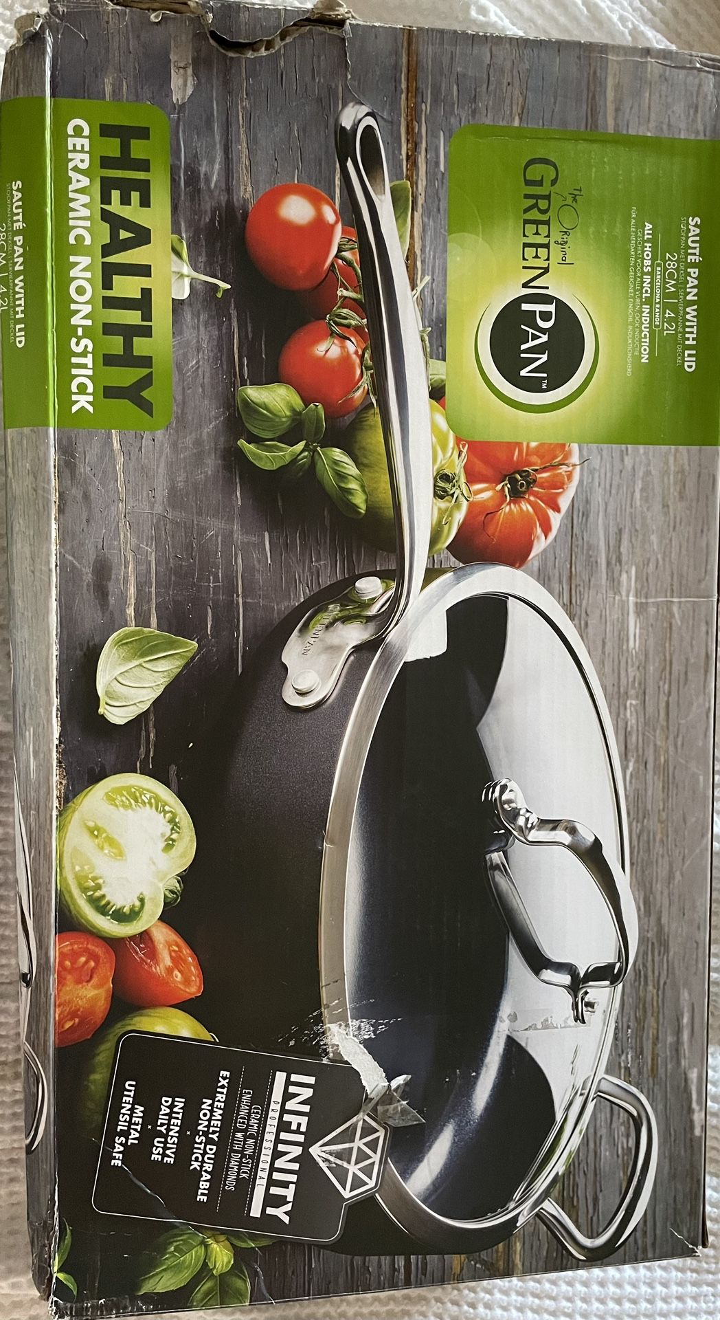 Greenpan 4.3 Quart sauté Pan