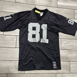 Vintage NFL Reebok Tim Brown #81 Oakland Raiders Football Jersey Adult Large