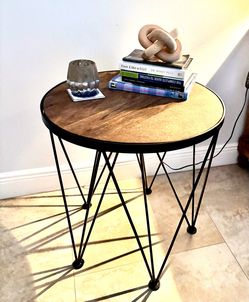 Industrial style side table