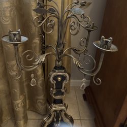 Two Ornate Candle Holders