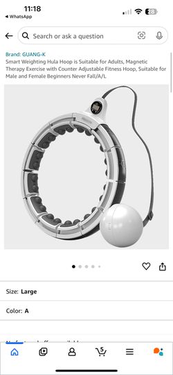 Smart Weighting Hula Hoop is Suitable for Adults, Magnetic Therapy Exercise with Counter Adjustable Fitness Hoop, Suitable for Male and Female Beginne
