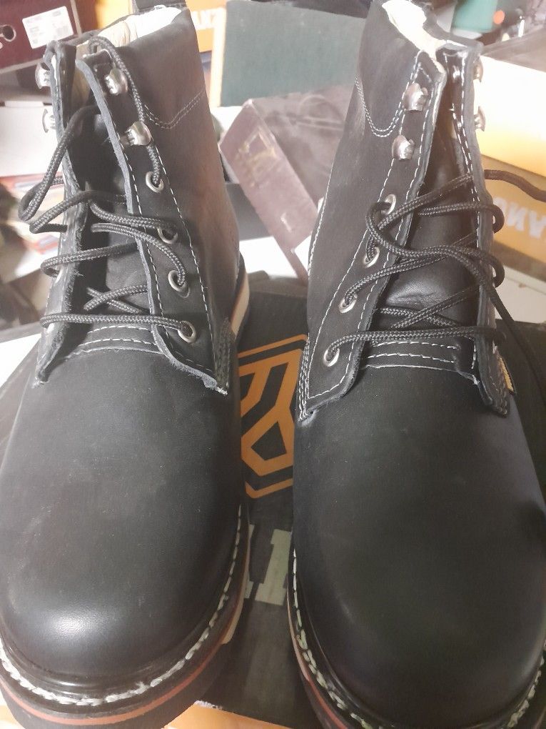 Bonanza Work Boots For Men Size 10 Steel Toed