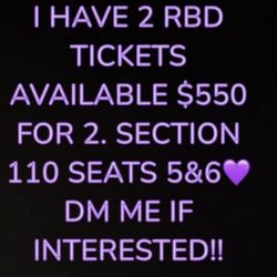 Boletos RBD/ Tickets RBD