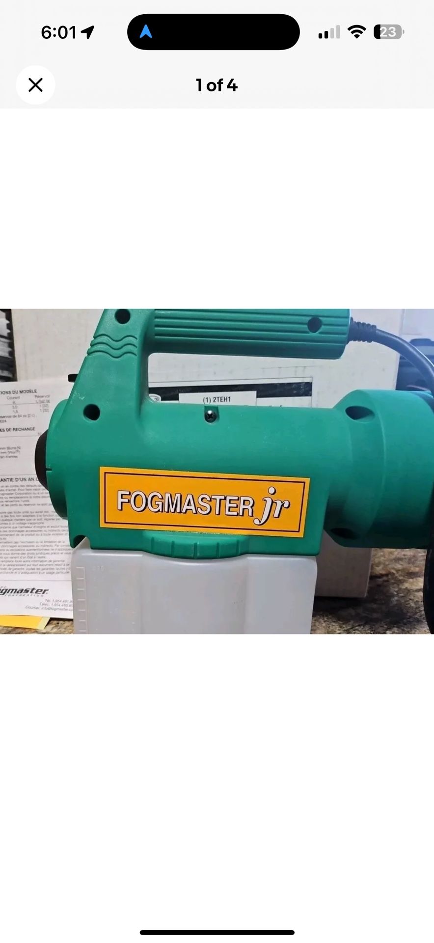 Fogmaster Jr. Electric Fogger