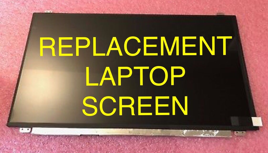 15.6 LAPTOP SCREEN REPLACEMENT PART BRAND NEW FITS HP ACER ASUS DELL TOSHIBA MSI SONY SAMSUNG LENOVO WILL INSTALL FOR FREE. This is for a 15.6 WXGA
