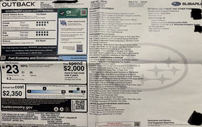 2024 Subaru Outback Wilderness edition