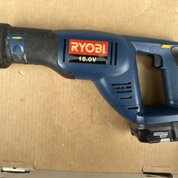 RYOBI  RECIPROCATING SAW 18V battery
