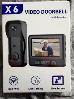 X6 Video Doorbell with Monitor