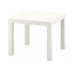 IKEA LACK Side table, white, 21 5/8x21 5/8
