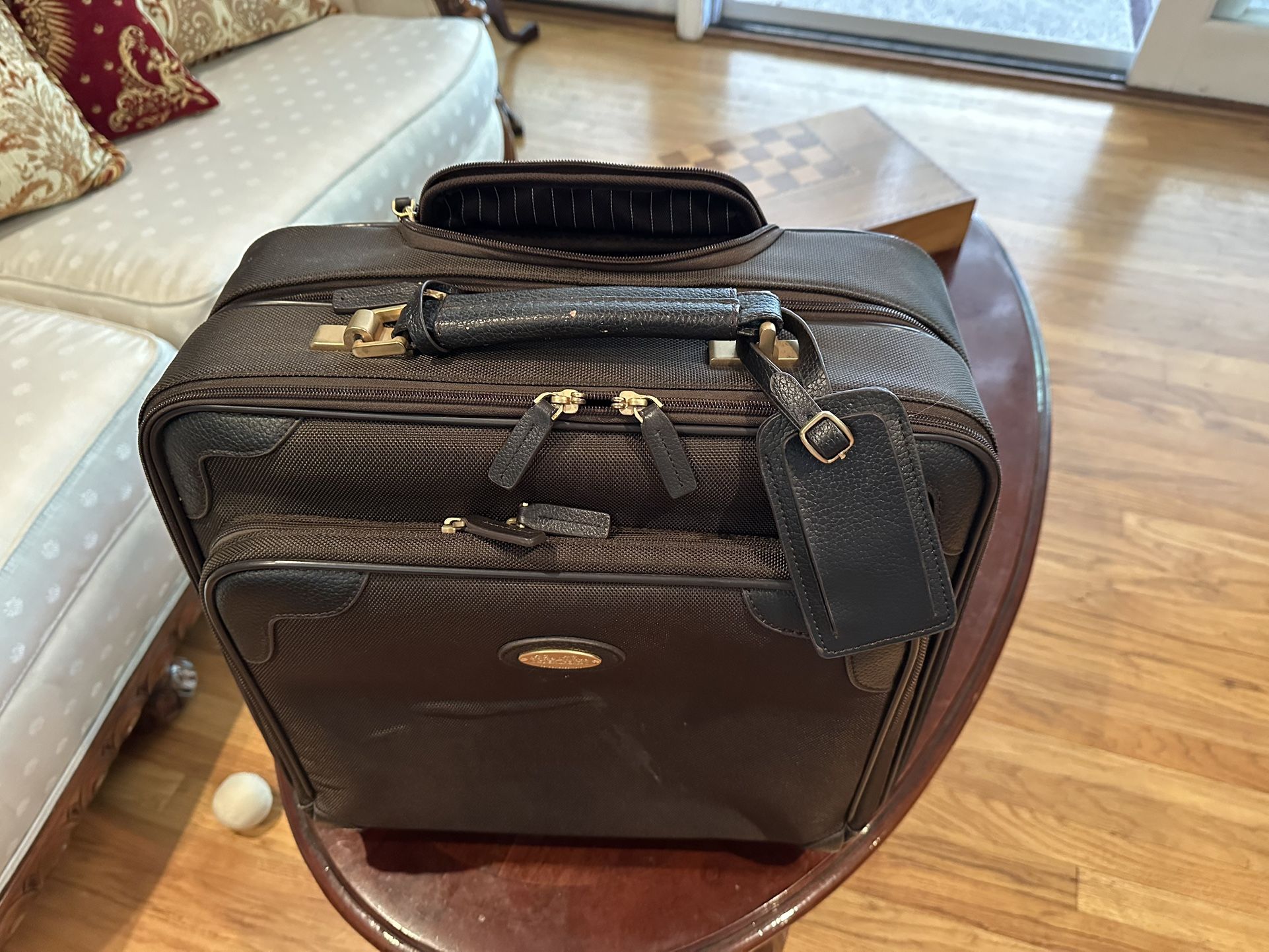 Brooks Brothers Rolling Travel Briefcase