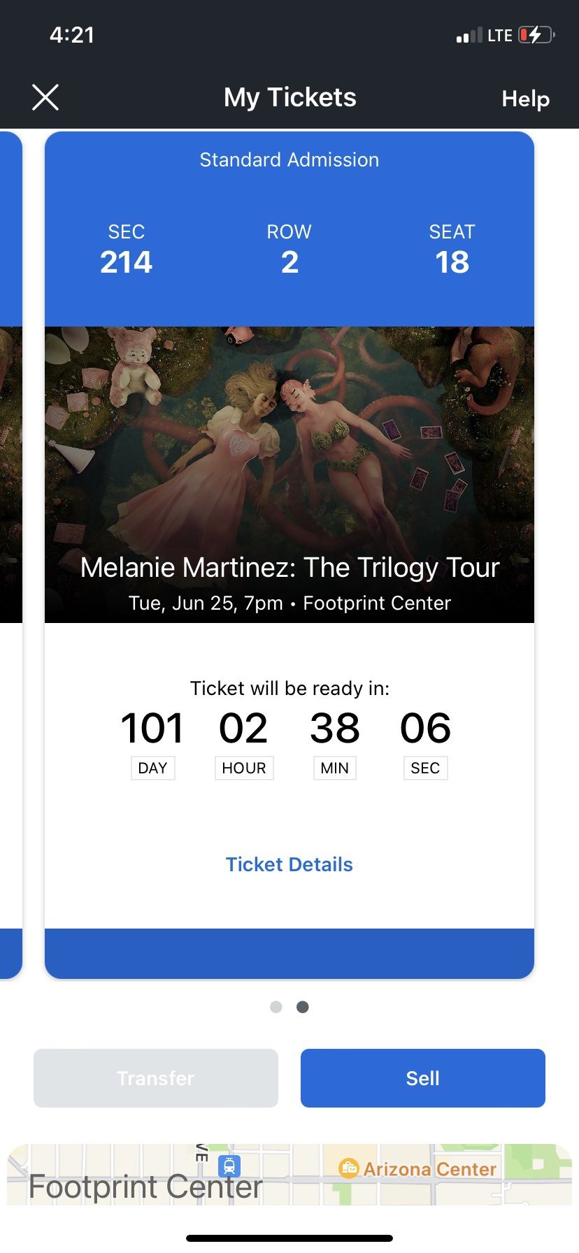 Melanie Martinez Ticket For 6/25
