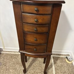 Wood Jewelry Armoire 