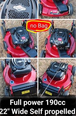 No bag TORO SELF PROPELLED FULL POWER