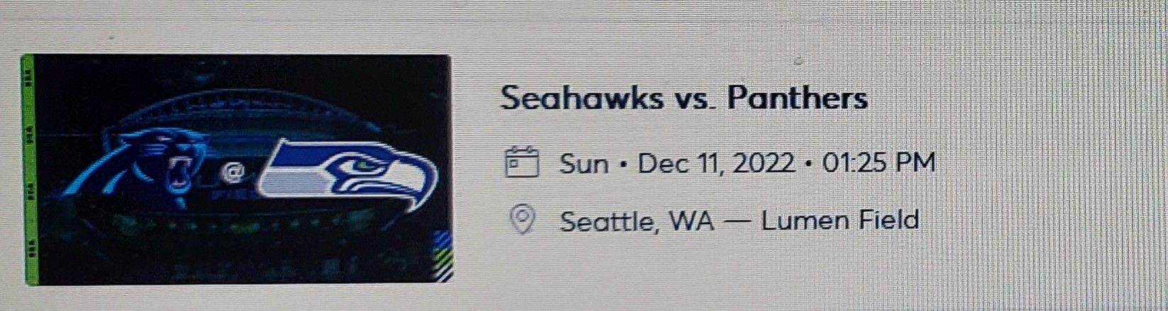 SEAHAWK TICKETS