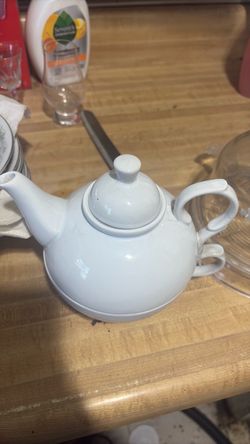White Ceramic Teapot