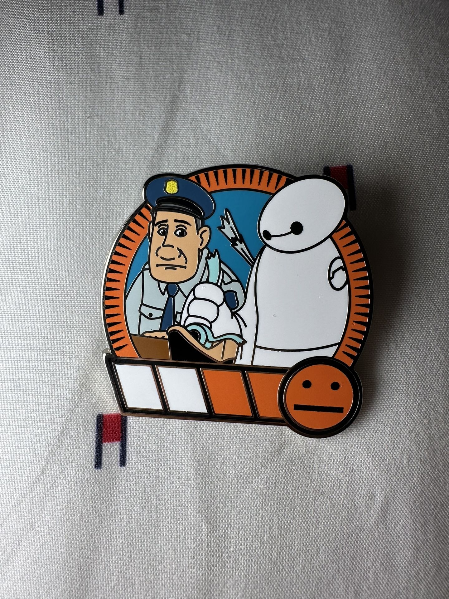 2024 Disney Mystery Pin Big Hero 6 Baymax & Police Officer Sergeant Gerson