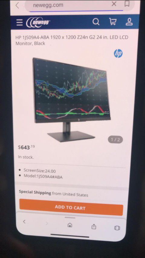 Hp Z24nG2 display monitor