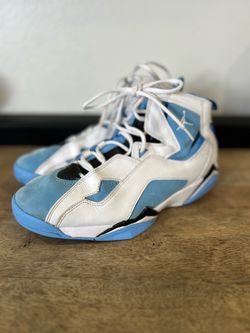 Nike Jordan True Flight Men Basketball White Blue 342964-140 Size 8.5