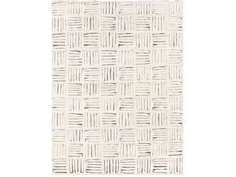 RESTORATION HARDWARE Basanti Handwoven Marbled Ivory/Charcoal 10’x14′ Rug